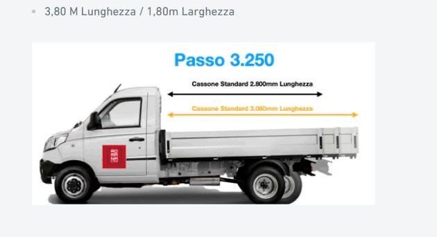 Noleggio cassonati Piaggio Porter Ribaltabile